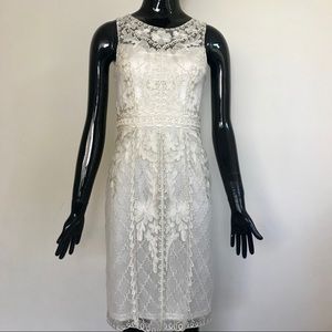 Sue Wong Lace Sheath Dress
